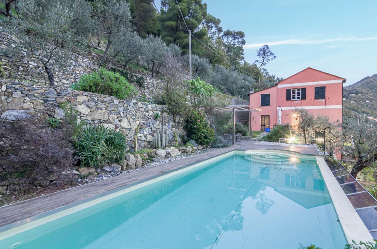 Recco Apartment With View And Pool Eksteriør bilde